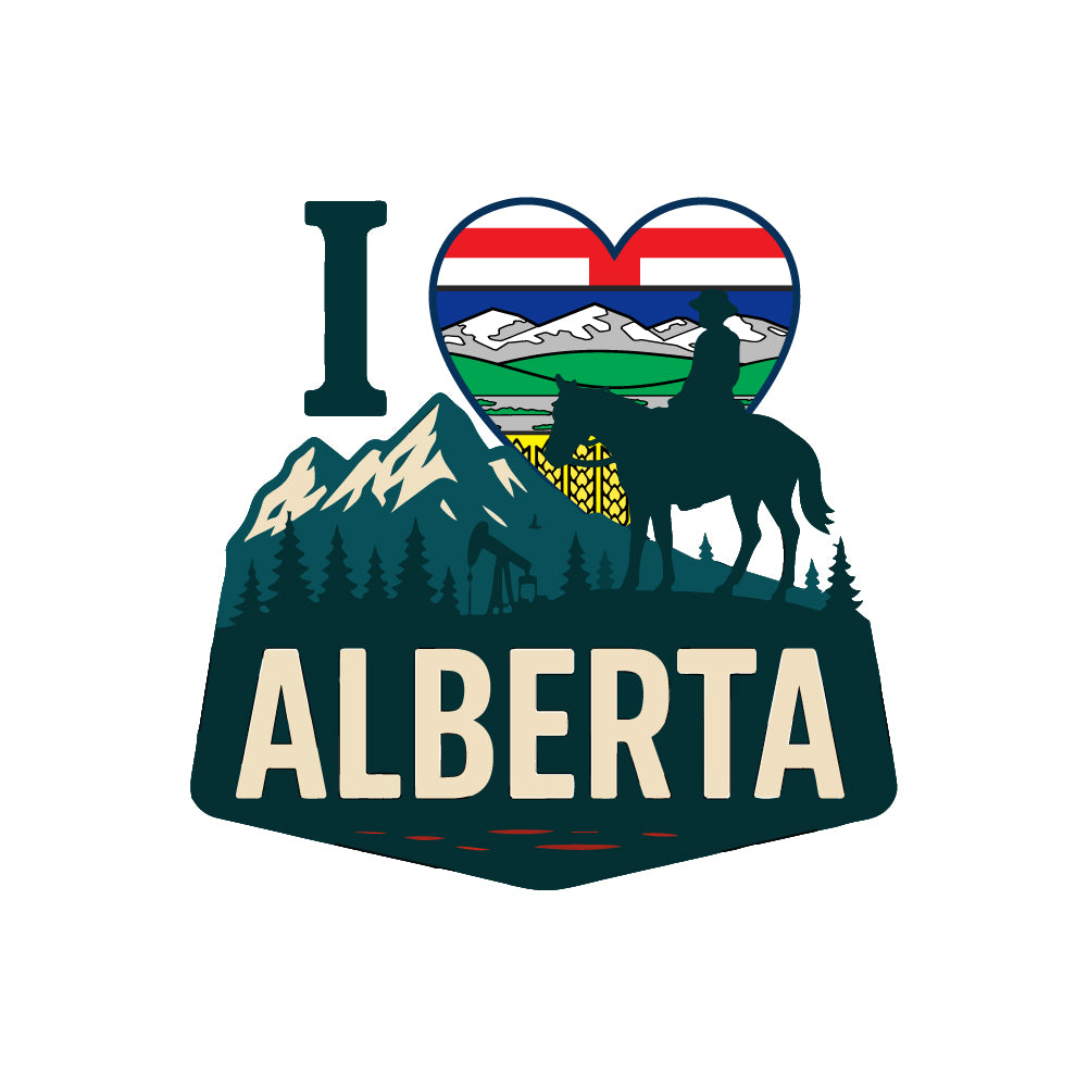 I Love Alberta Sticker